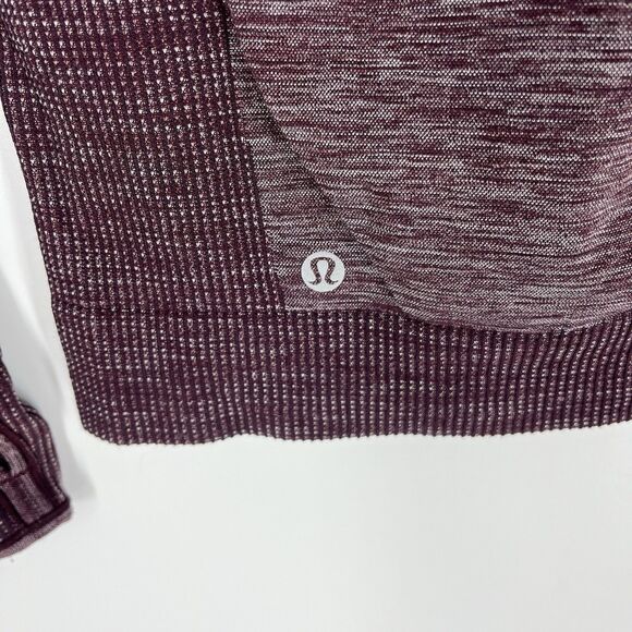 Lululemon T Shirt Size 4 Womens Purple Swiftly Tech Running Pullover Top Yoga - Picture 6 of 6